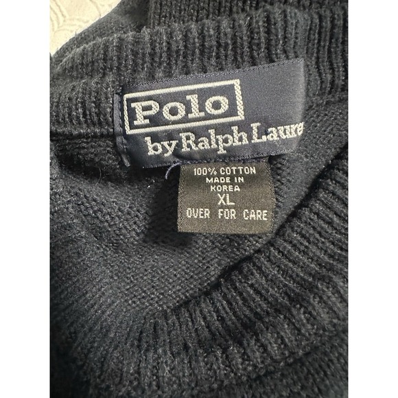 204. Men's Ralph Lauren Polo Shirt Size X-Large Solid Blue With Logo - Picture 2 of 7